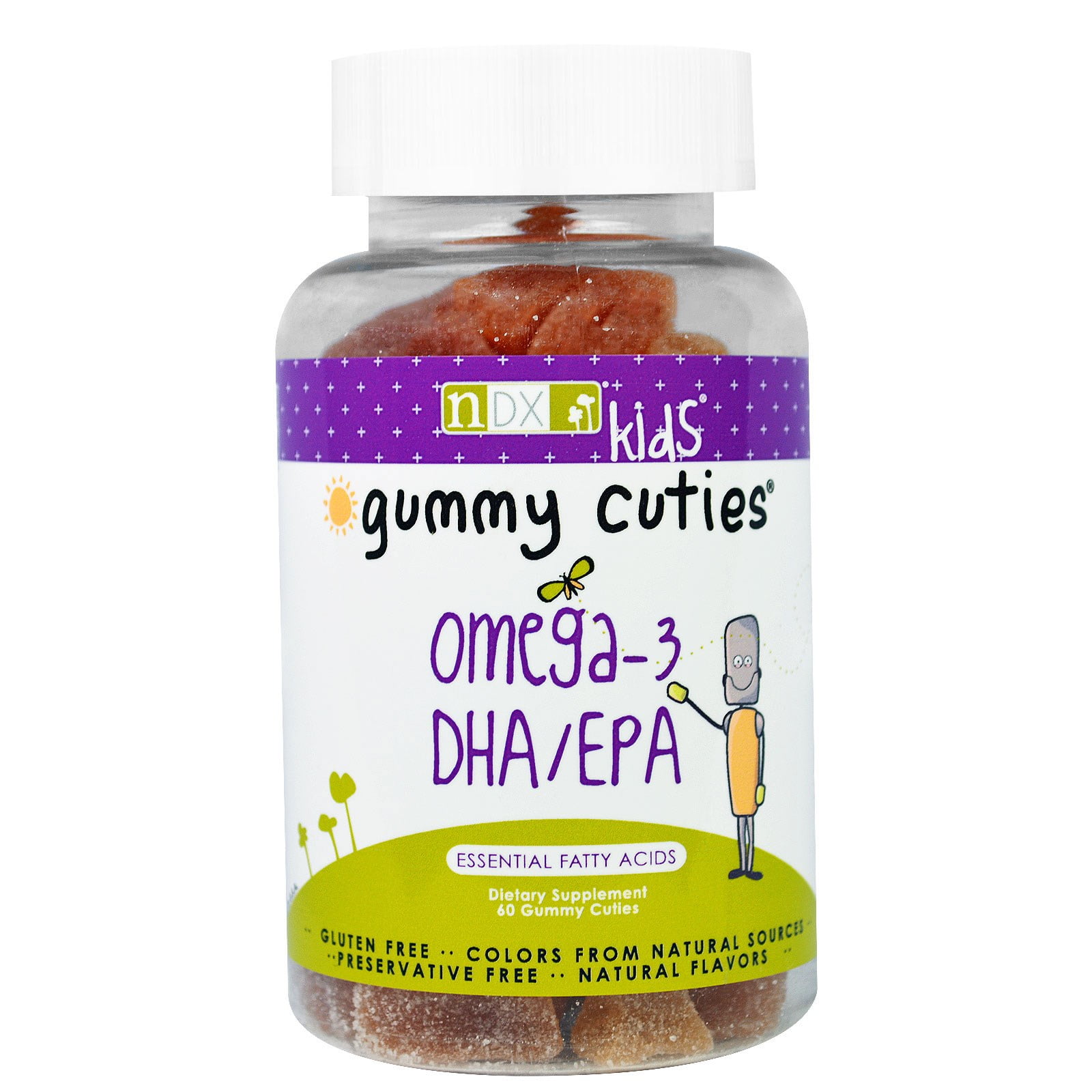 Natural Dynamix Gummy Cuties Kids Omega3 DHA/EPA 60 Gummies