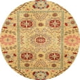 thumbnail image 1 of Ahgly Company Indoor Round Abstract Orange Abstract Area Rugs, 7' Round, 1 of 6