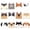 Dog, variant on VKLU 12 Count Cat Shaped Sticky Notes, Decorative Animal Memo Pads for Journaling, No-Residue Self-Adhesive Reminders
