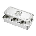 thumbnail image 1 of Siruishop Food Chafer Buffet Chafer Set Rectangular Catering Party Catering Buffet Set Hot 3 Compartments, 1 of 8