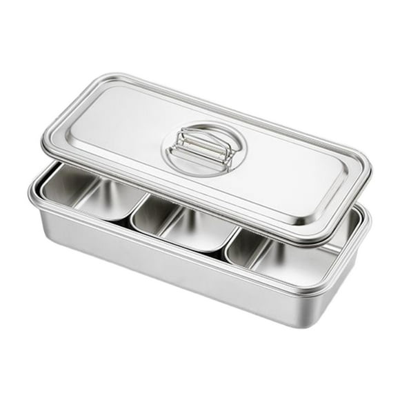 veasfak Chafing Dish Food Chafer Kitchen Dinners Buffet Server Chafing Buffet Chafer Set 3 Compartments
