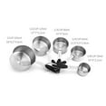 opvise 10Pcs Stainless Steel Coffee Powder Scoop Measuring Cup Spoon