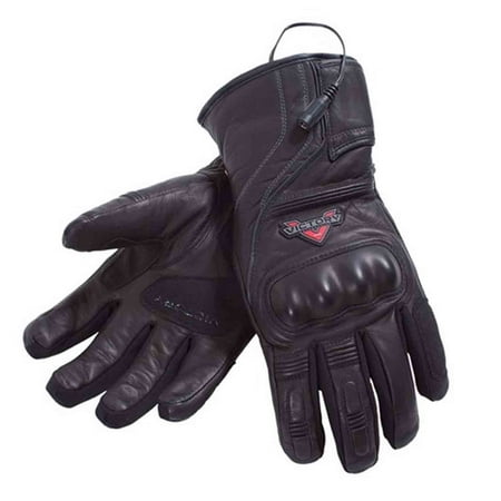 Victory Motorcycle New OEM Women's Leather Heated Riding Gloves, SM,