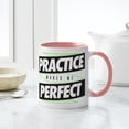thumbnail image 4 of CafePress - Practice Makes Me Perfect Mug - 11 oz Ceramic Mug - Novelty Coffee Tea Cup, 4 of 4