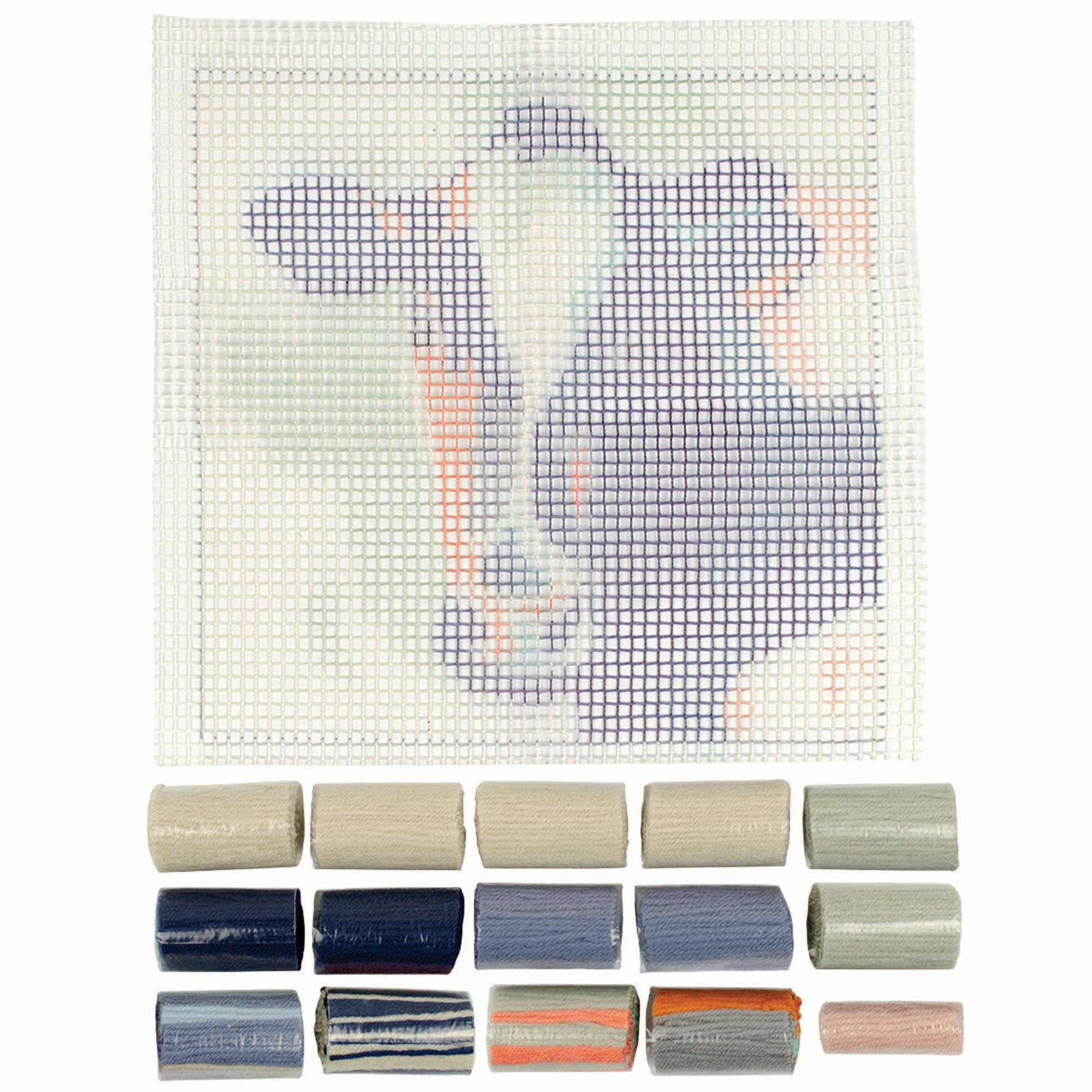 Needle Creations Latch Hook Kit 12"x12" Cow, 1 Piece