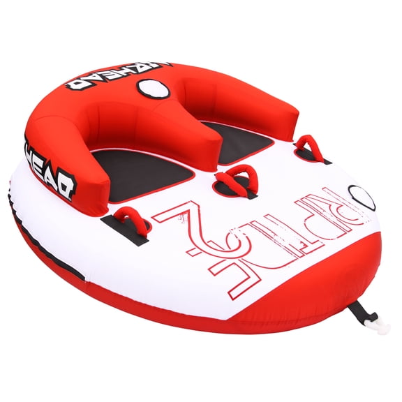 Airhead Riptide Towable Tube for Boating, 2 Rider Tube with Backrest