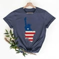 thumbnail image 2 of Axiiglly T Shirts for Women 4th of July Graphic Tee Casual Flag Print T-Shirt Independence Day Short Sleeve Tops Patriotic Crew Neck Cotton Shirts, 2 of 8