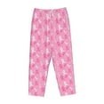 thumbnail image 4 of Xecao Breast Cancer Awareness (3) Women's Straight Lounge Pajama Pants: The Epitome of Relaxed Sleepwear, 4 of 9