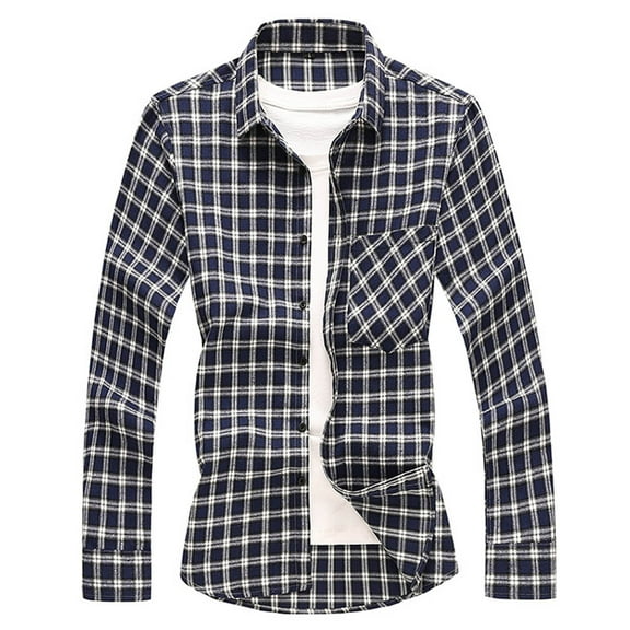 UVEASISHA Mens Lightweight Casual Shacket Flannel Plaid Shirts Fall Long Sleeve Button Down Shirt Jackets Cotton Soft Thin Jacket with Pocket 90% off Clearance Sale,Black,M