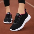 thumbnail image 2 of NOKIO Women'S Lace-Up Athletic Footwear Women'S Casual Athletic Shoes Women'S Stylish Gym Sneakers Fashion Summer And Autumn Women Sneakers Flying Woven Mesh Lace Up Solid Color Lightweight Casual, 2 of 9