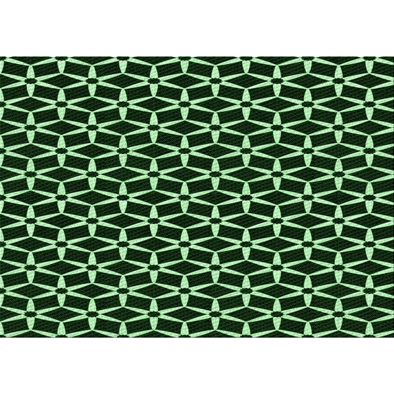 Ahgly Company Indoor Rectangle Patterned Night Black Area Rugs, 2' x 3'