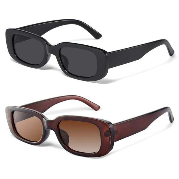 Gafas de sol JASPIN Y2K Rectangulares UV400 para mujeres y hombres