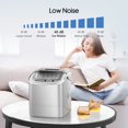 thumbnail image 6 of Electric Portable Compact Countertop Automatic Ice Cube Maker Machine with Visible Window and Ice Scoop 26lbs/Day, 6 of 7