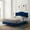 Navy, variant on Modway Juniper Channel Tufted Performance Velvet King Platform Bed - Dusty Rose