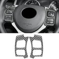 thumbnail image 5 of Car Steering Wheel Button Frame Cover Sticker Decal Interior Accessories Carbon Fiber For Nx 200 30, 5 of 5
