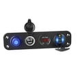 thumbnail image 2 of BELOVING Charger Socket Panel Double USB Charger Socket Power Outlet for Marine Truck Red Light, 2 of 10