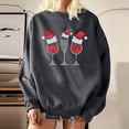 thumbnail image 4 of USSUMA Women Christmas Blouses Tshirt, Tunic Tops Plus Size O-Neck Tshirt Long Sleeves Winter Classic Comfy Tee Shirt Henley Tops Pullover Xmas Snowflake Hat Graphic Blouse, 4 of 8