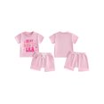 thumbnail image 2 of Baby Girl First Birthday Outfit In My One Year Old Era Top 1st Birthday Shirt Casual Shorts Set, 2 of 8