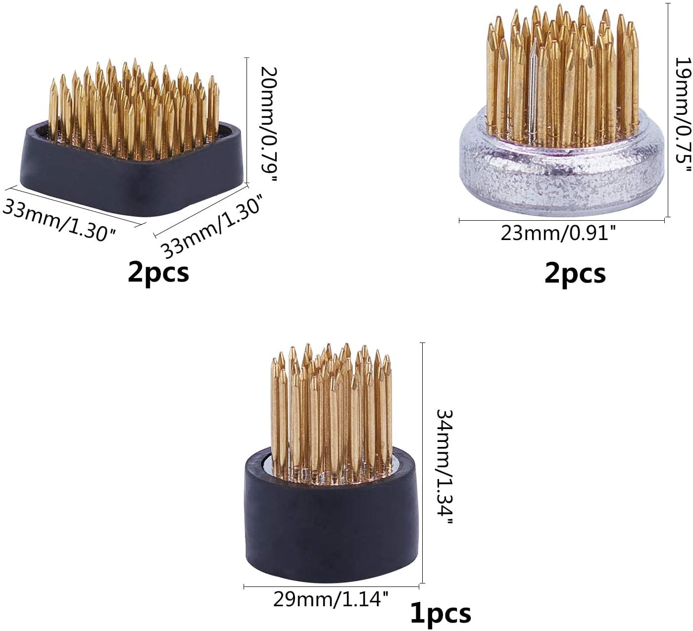 5 pcs 3 Sizes Mini Ikebana Flower Holder Square/Round Floral Arranging Pin Frog Spiky Frog Fixed Holder Tools for Plants Making DIY