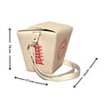 thumbnail image 2 of Bolsa en forma de CAJA DE COMIDA CHINA, Bandolera para Mujer, Estilo Takeout Box. Cross-Body, Color Blanca, Moda Kawaii. Curiosidades, Novedosa y Encantadora (Bolsa para Mujeres)., 2 of 5