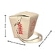 thumbnail image 2 of Bolsa en forma de CAJA DE COMIDA CHINA, Bandolera para Mujer, Estilo Takeout Box. Cross-Body, Color Blanca, Moda Kawaii. Curiosidades, Novedosa y Encantadora (Bolsa para Mujeres)., 2 of 5