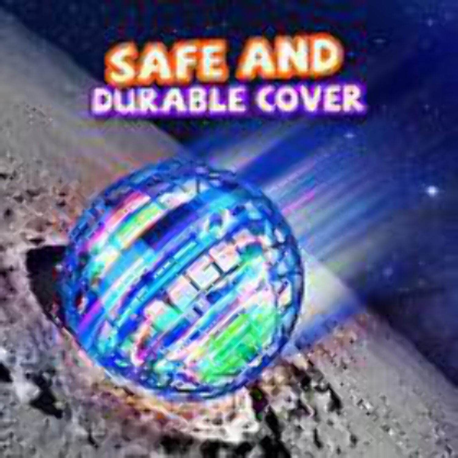 AITREE Flying Spinner Mini Drone Hand Operated, 360° Rotating Gyro Toy, Light-Up Orb Ball, Indoor Outdoor Gift