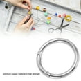 thumbnail image 3 of Metal Spring O Rings, Strong Copper Spring O Rings 1.57in Diameter 0.2in Thick, 20 Pieces for Bag Jewelry DIY, Easier and More Convenient with Secure Closure, 3 of 7