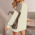thumbnail image 6 of Diufon Women's Oversize Sweatshirt Knitted Color Block Long Sleeve Crewneck Sweatshirts Casual Pullover Tops, 6 of 7