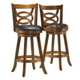 thumbnail image 1 of Pemberly Row Tabouret de Bar Pivotant 29" en Chêne Foncé (Lot de 2), 1 of 2