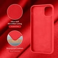 thumbnail image 5 of iPhone 11 Case, Silicone Ultra Slim Shockproof Phone Case with [Soft Anti-Scratch Microfiber Lining], 6.1 inch, Red, 5 of 5