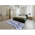 thumbnail image 5 of Ahgly Company Machine Washable Indoor Rectangle Transitional Lavender Blue Area Rugs, 2' x 4', 5 of 7