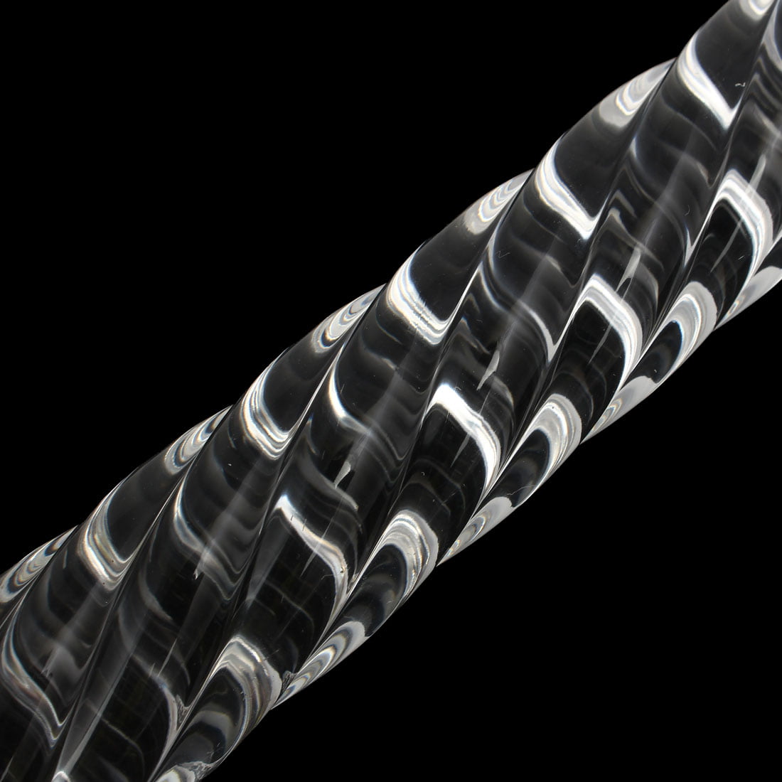 25mm Dia 10 Inch Solid long spiral acrylic bar PMMA Rod Clear 2pcs 