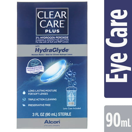 CLEAR CARE PLUS Contact Lens Cleaning and Disinfecting (Best Contact Lens Cleaning Solution)