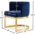 thumbnail image 6 of Meridian Furniture Gianna Navy Velvet Dining Chair, 6 of 6