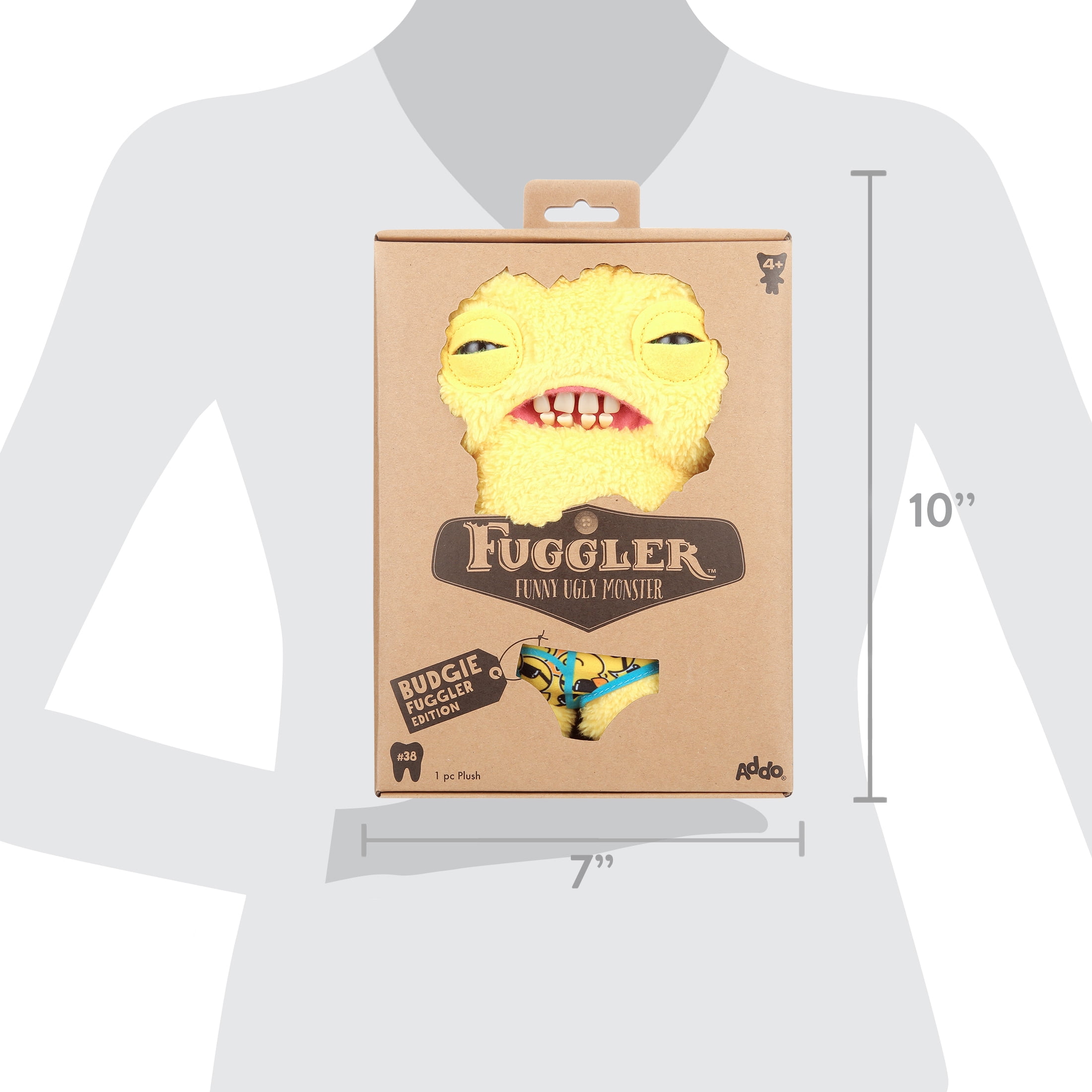 Budgie Fuggler Squidge - Yellow Alternative Plush