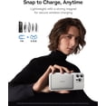 thumbnail image 4 of Baseus Picogo 5000mAh Ultra-Slim MagSafe Power Bank, Card-Size Wireless Charger with USB-C Braided Cable, Fast Charging Battery Pack for iPhone,Silver, 4 of 10