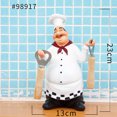 thumbnail image 2 of decoración de resina decoración de cocina estatua de chef adornos JAMW Sencillez, 2 of 4