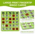 thumbnail image 4 of GSE Games & Sports Expert 100-Pack Green Jumbo Shutter Bingo Cards, Finger-Tip Slide Bingo Game Cards with Easy-Read Large Numbers & Sliding Windows, 4 of 9