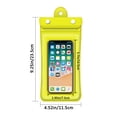 thumbnail image 4 of tamizeot Phone Waterproof Bag 3-layer Sealed Universal Solid Screen Outdoor Seaside Swimming Pool Pouch Accessories Yellow 1Set, 4 of 6