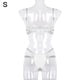 thumbnail image 1 of Conjunto de ropa interior de sujetador erótico tanga encaje hueco mujer lencería sexy, S, blanco Advancent XX000112-03, 1 of 7