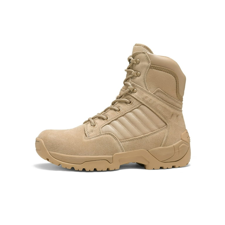 NORTIV 8 Men's Military Tactical Work Boots Side Zipper