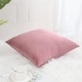 thumbnail image 3 of Unique Bargains Luxury Euro Velvet Square Decorative Throw Pillow Cover, 18" x 18" Pink, 3 of 8