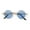 Blue, variant on Red Vintage Round Frame Retro Sunglasses