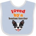 thumbnail image 3 of Inktastic Boston Terrier Dog Gift Girls Baby Bib, 3 of 4