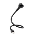 thumbnail image 2 of QualitChoice USB Reading Lamp Flexible Hose Clip Light Eye Protection Silver Black, 2 of 6