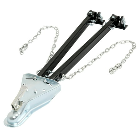 Adjustable 5000lbs For Trailer RV Tow Bar Flat Dinghy Towing Fit 2'' Ball Hitch