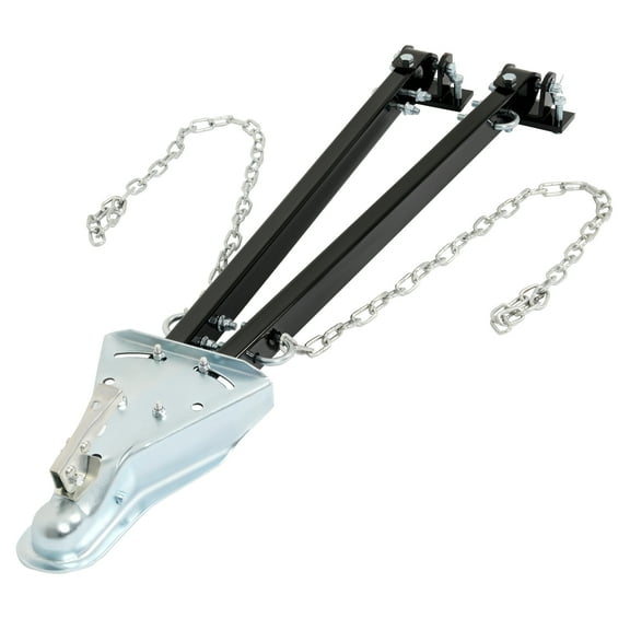 Adjustable 5000lbs For Trailer RV Tow Bar Flat Dinghy Towing Fit 2'' Ball Hitch