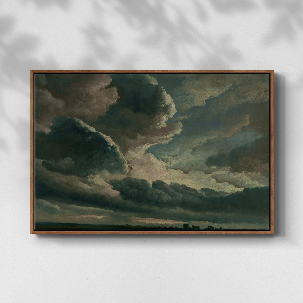 Vintage Landscape-CCXXXVII By Wexford Home Framed in Walnut Wood Gallery Wrapped Canvas 27 in. x 41 in.