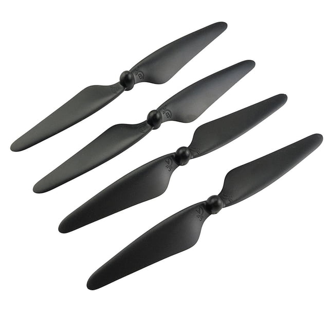 Hélice de hoja de plástico negro de 4 piezas para Bugs B Zulema Quadcopter propulsores props
