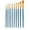 Blue#18, variant on 10-Piece Acrylic Paint Brush Set with Nylon Bristles for Oil, Watercolor & All-Purpose Art Painting - Round, Flat, Liner & Detail Brushes for Miniature & Fine Detailing